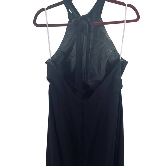 LULU'S XS Captured Your Heart Black Halter Maxi Long Party Dress NEW B56 - Picture 7 of 12
